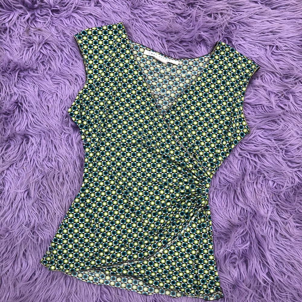 Y2K floral hippie top
